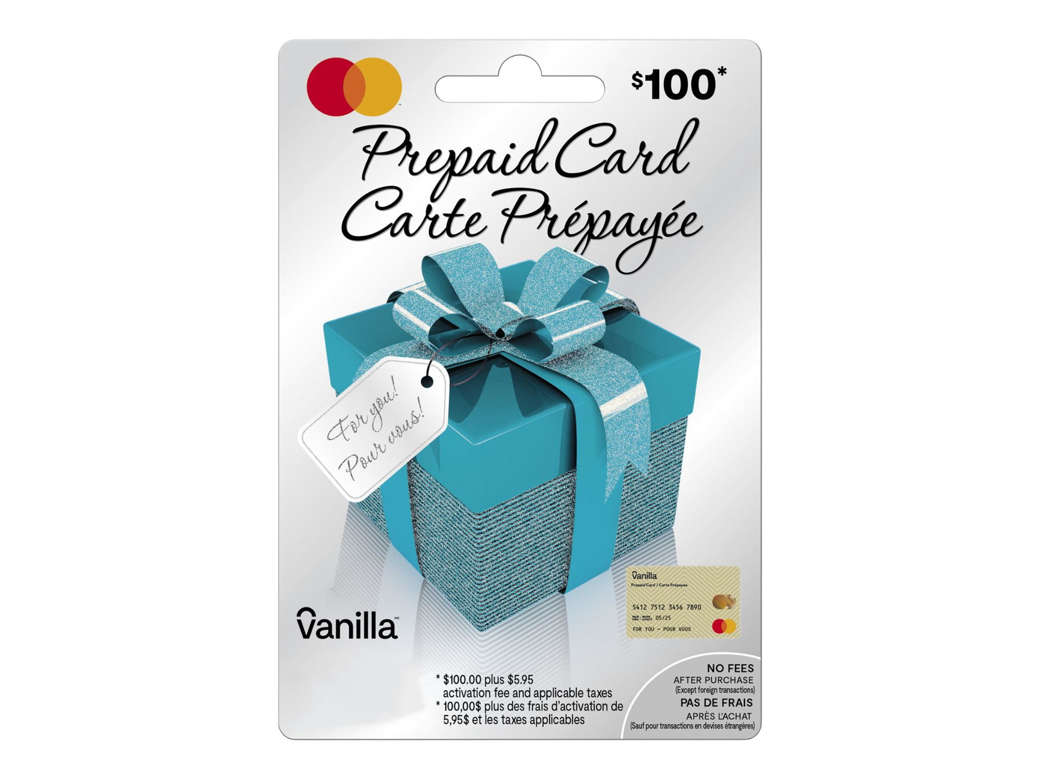 $100 prepaid Mastercard gift card